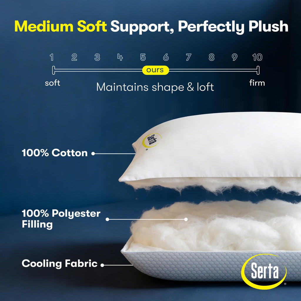 Queen Size Set of 2 Cooling Bed Pillows K211551
