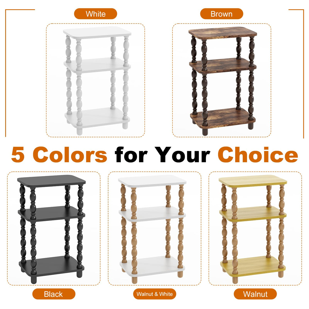 3-Tier Narrow End Table I977613