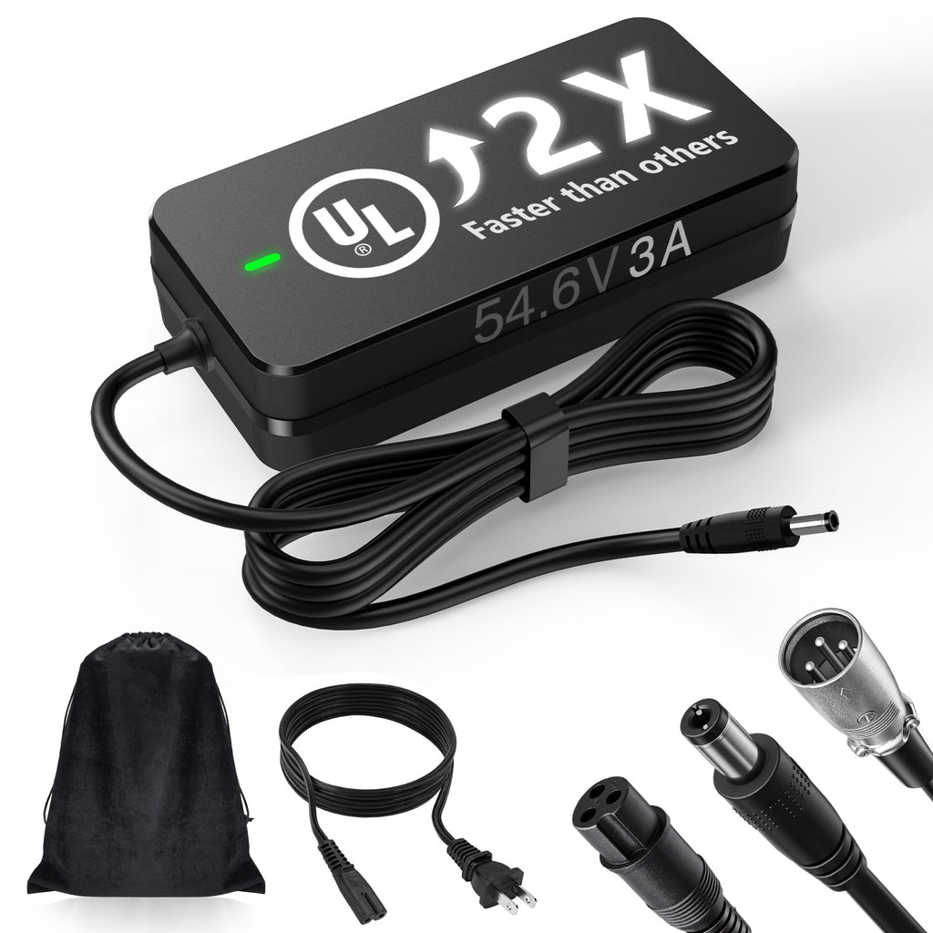 54.6V 3A ebike Charger for 48V Lithium Batteries N1897
