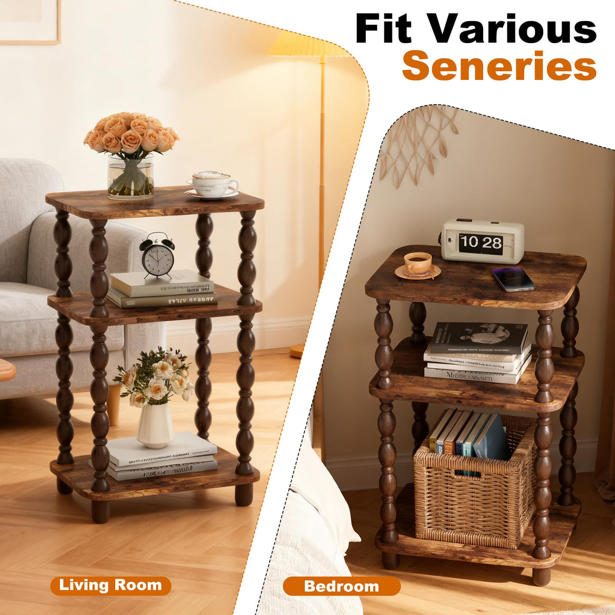 3-Tier Narrow End Table I977613