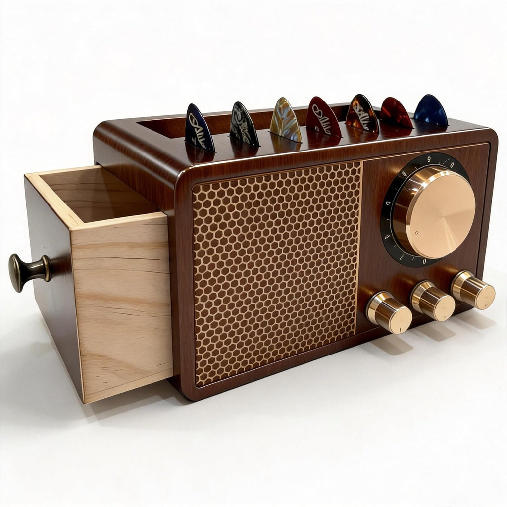 Wooden Guitar Pick Holder Z772589