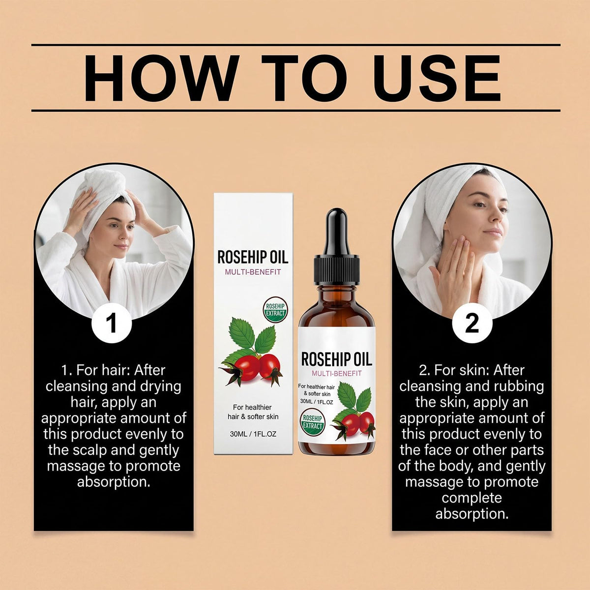 Rosehip Oil Organic Face Oil 1PC N833039