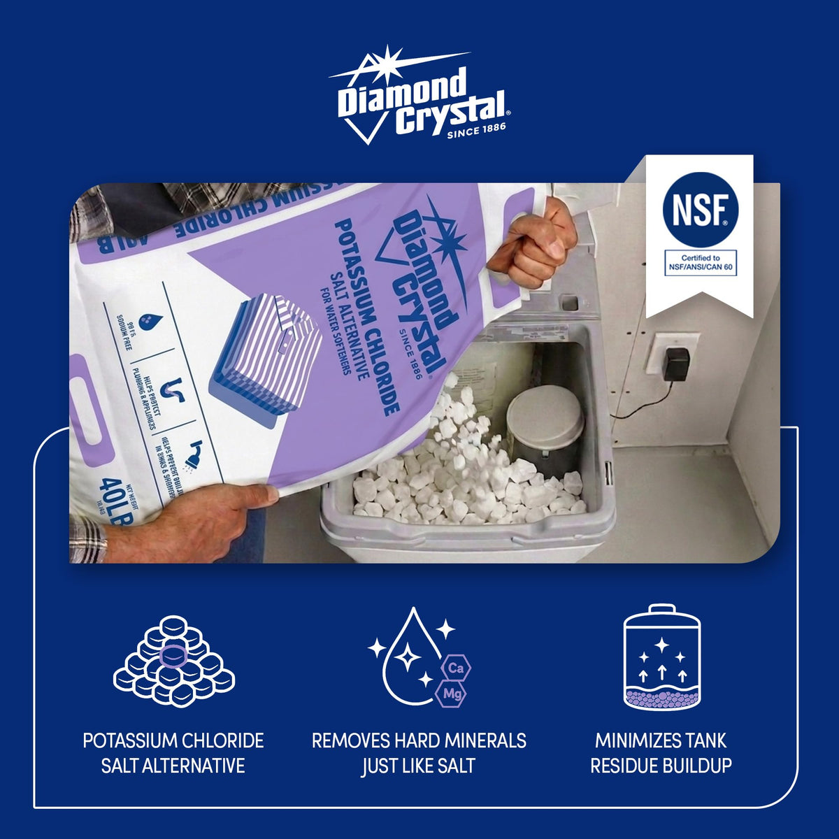 Potassium Chloride Salt Alternative 40 Pounds R8743