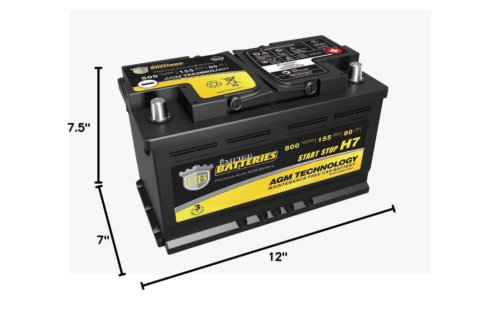 12v 80ah H7 Automotive Battery I882776