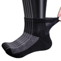 Bamboo Viscose Diabetic Socks, Black, Size 10-13, 5 Pairs G840