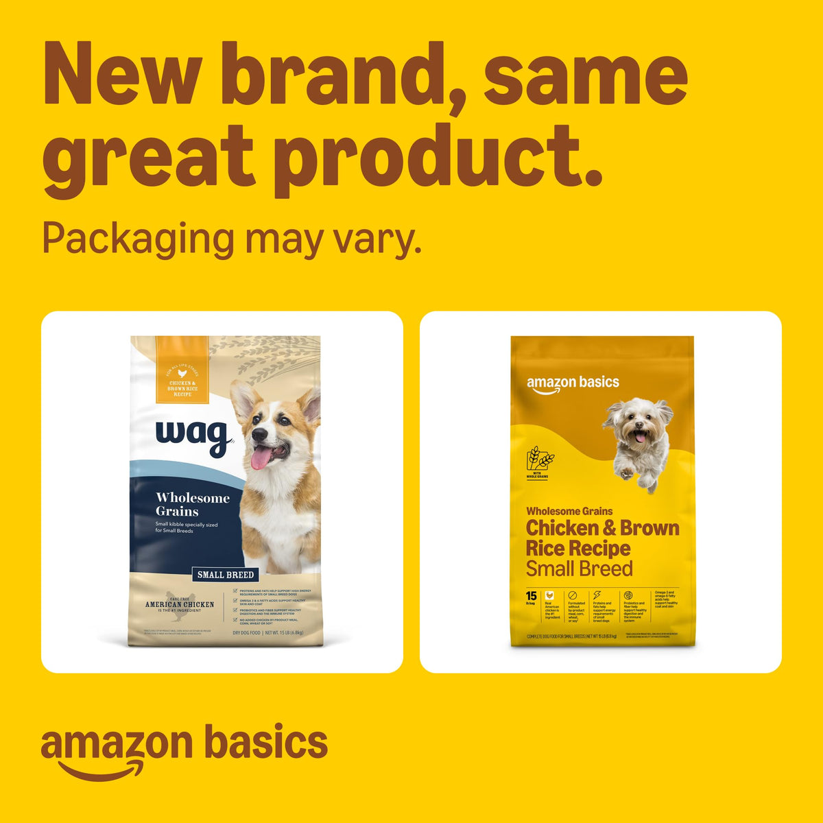 Chicken and Brown Rice Dry Dog Food 15 lb Bag U268609