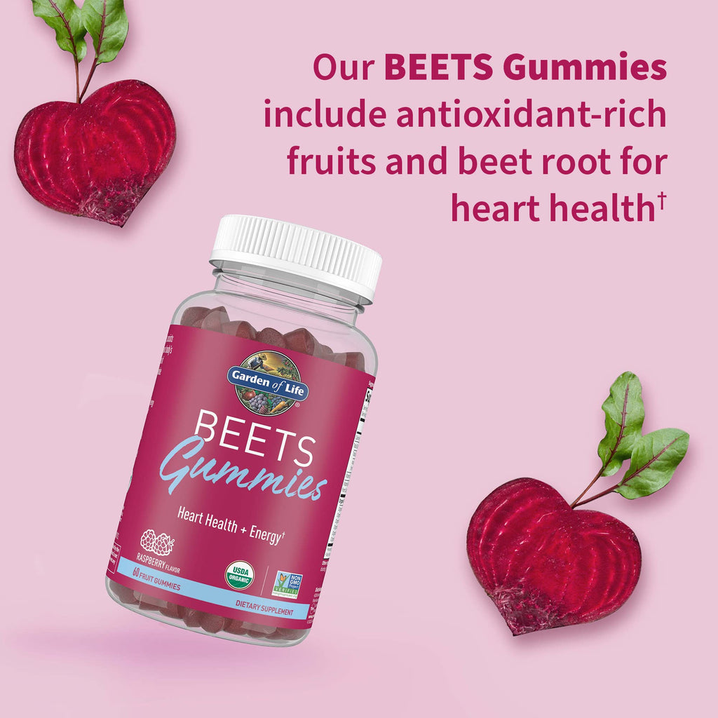 Organic Beet Gummies Raspberry Flavored 30 Servings N2541