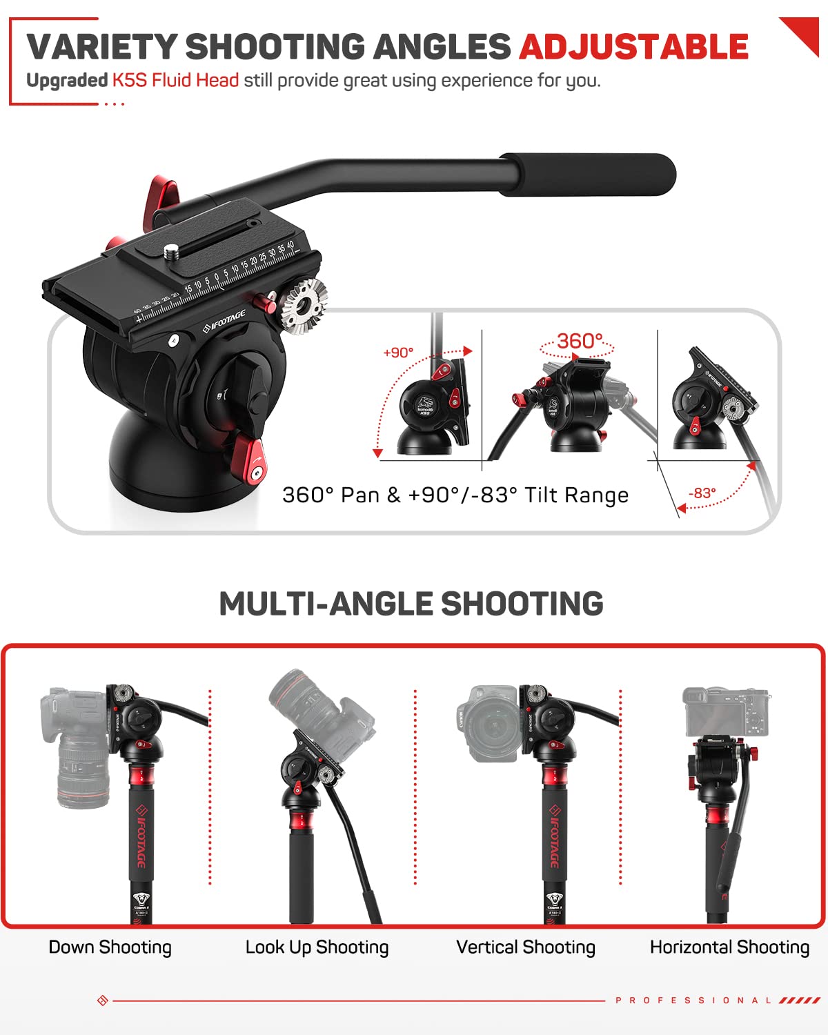 Carbon Fiber Monopod H3032