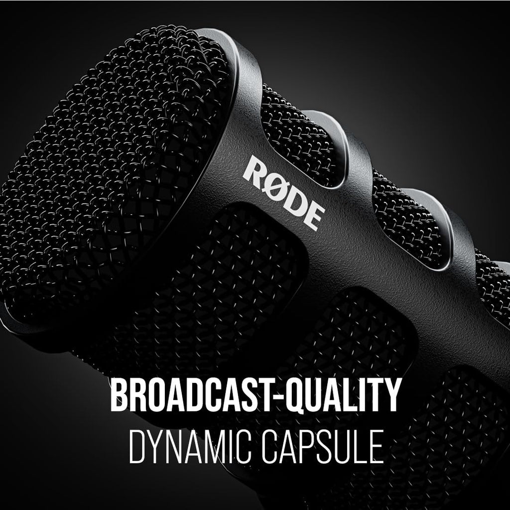 Dynamic USB XLR Broadcast Microphone with Desktop Studio Arm I77526