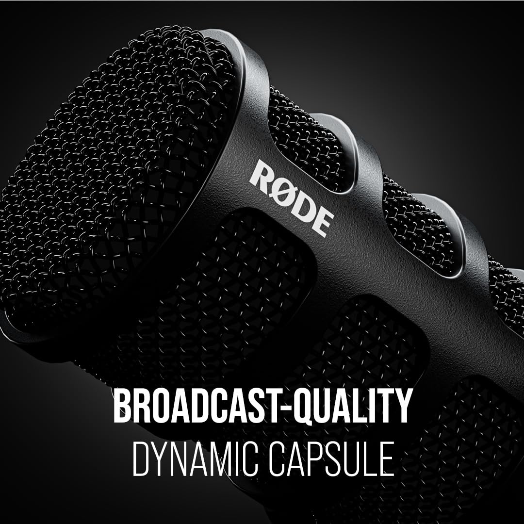 Dynamic USB XLR Broadcast Microphone with Desktop Studio Arm I77526
