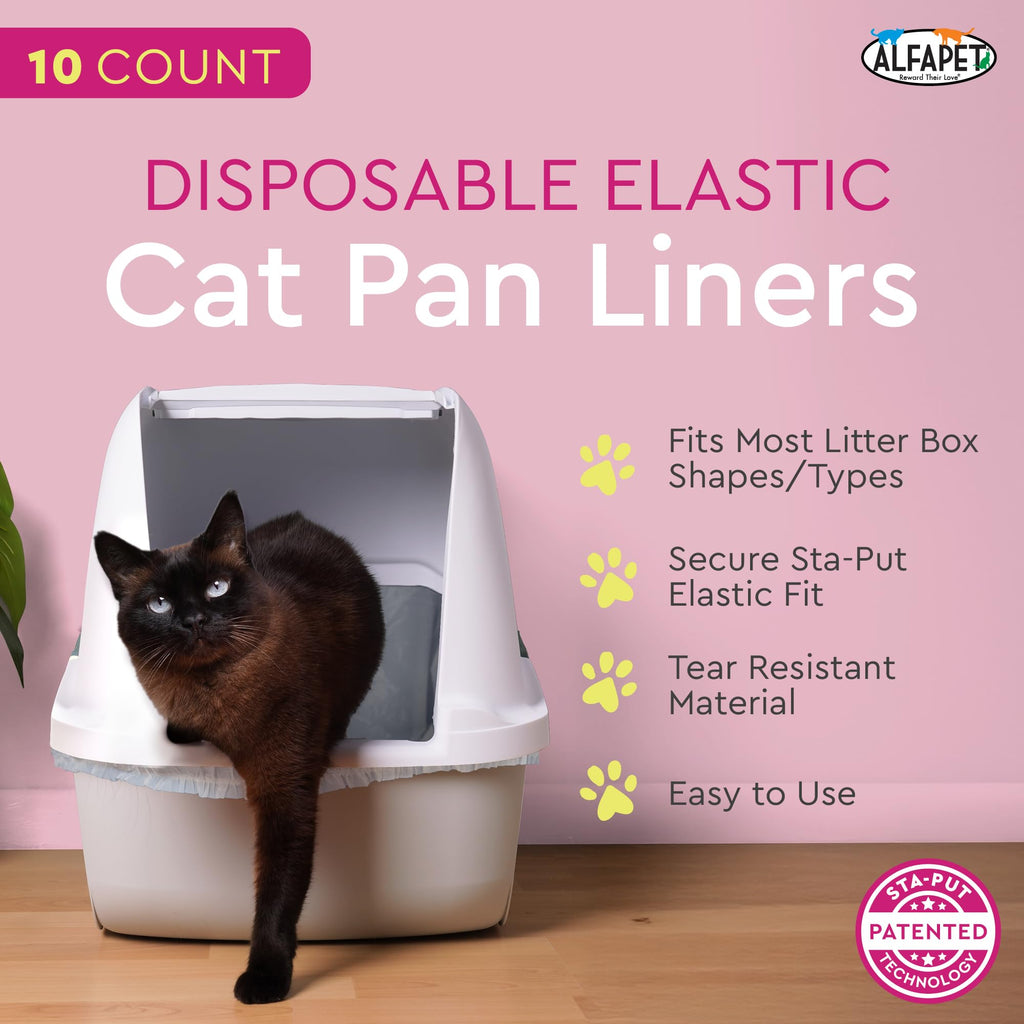 Elastic Cat Litter Box Liners Extra Giant 10 Count Z1627