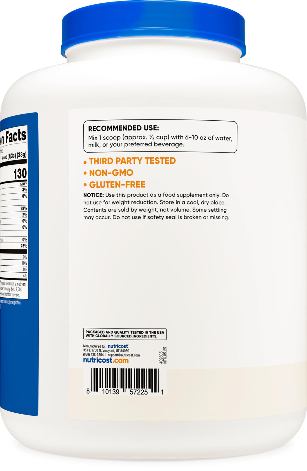 Grass-Fed Whey Protein Concentrate 5LBS Y653312