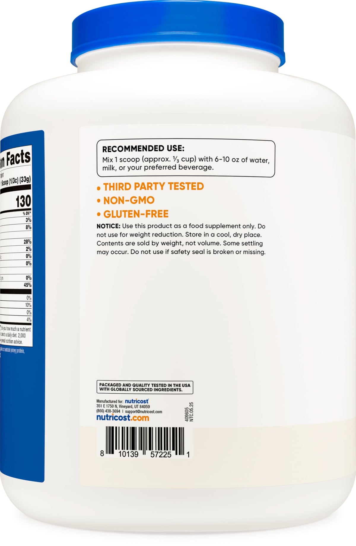 Grass-Fed Whey Protein Concentrate 5LBS Y653312