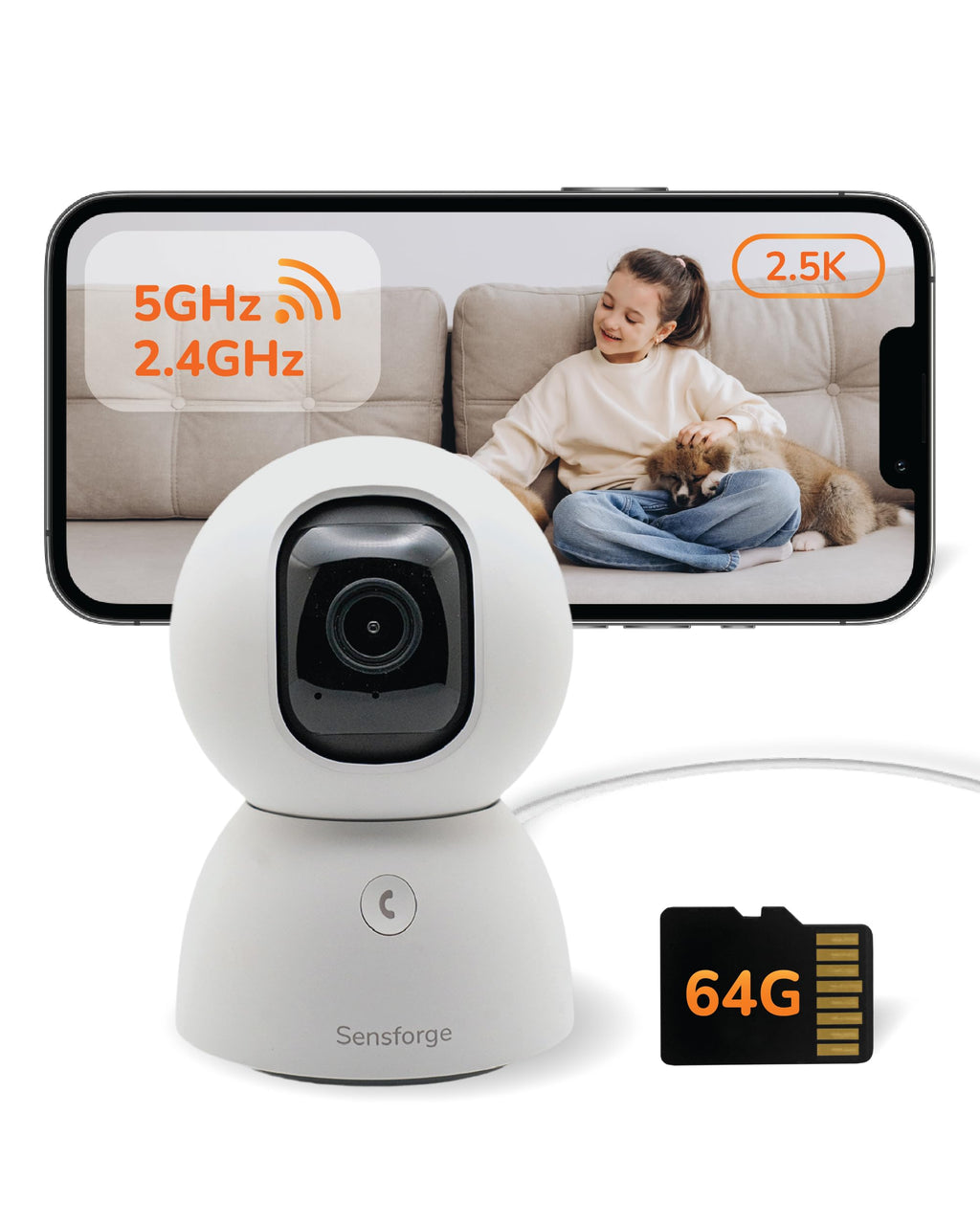 2.5K Indoor Pan-Tilt Security Camera H462