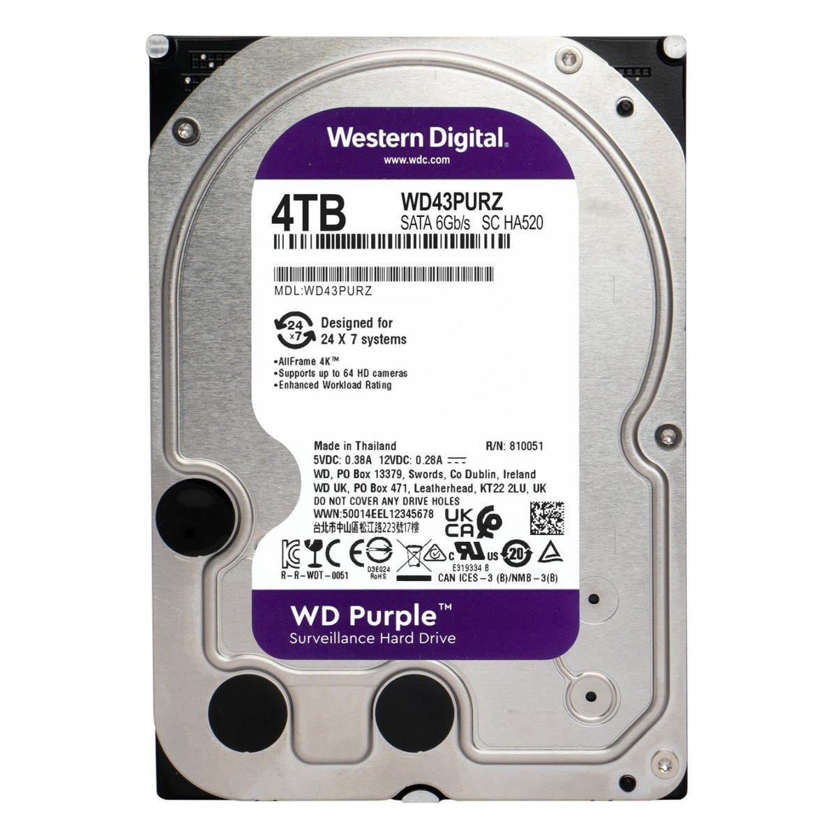 4TB Surveillance Internal Hard Drive HDD D884