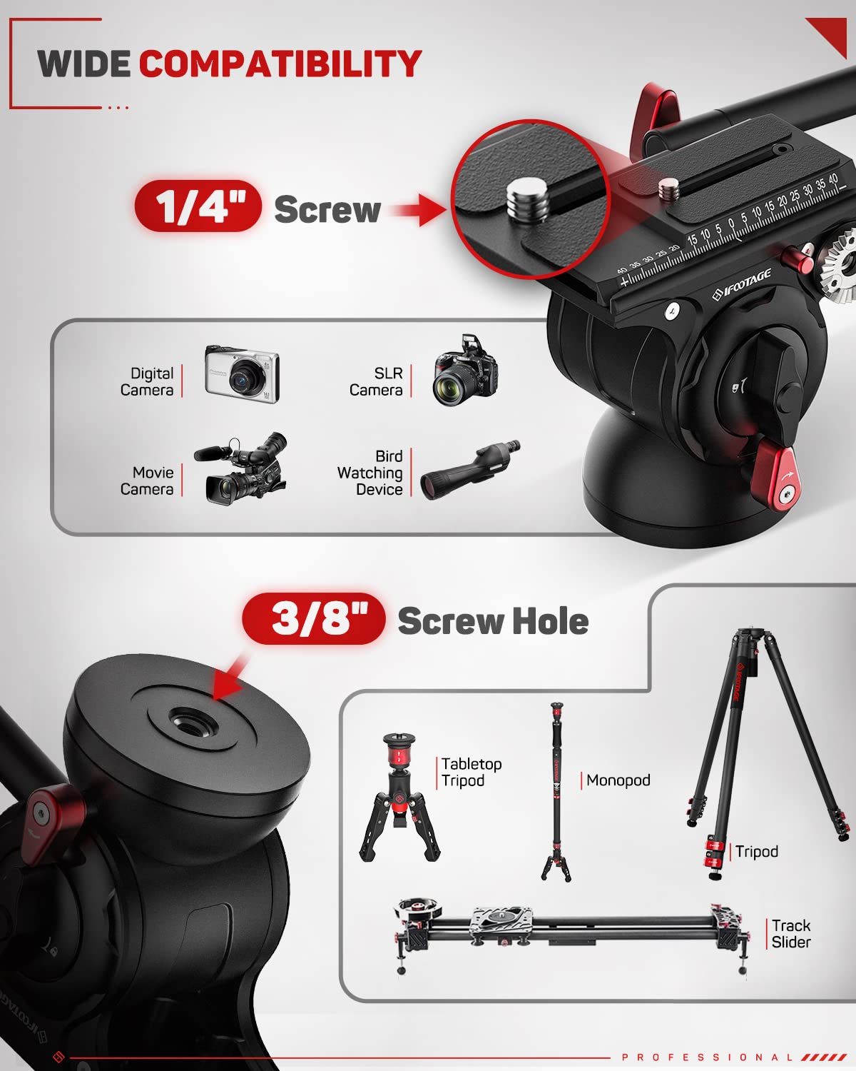 Carbon Fiber Monopod H3032
