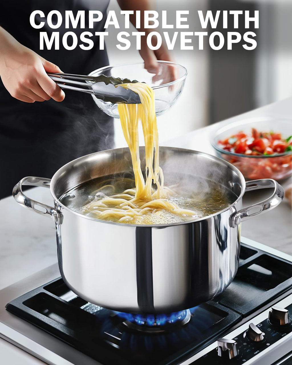Stainless Steel 4-Quart Stockpots with Lid H96492