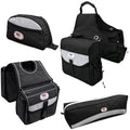 4-Piece Nylon Saddle Bag Set with Horn Bag, Cantle Bag & Pommel Bag D55821