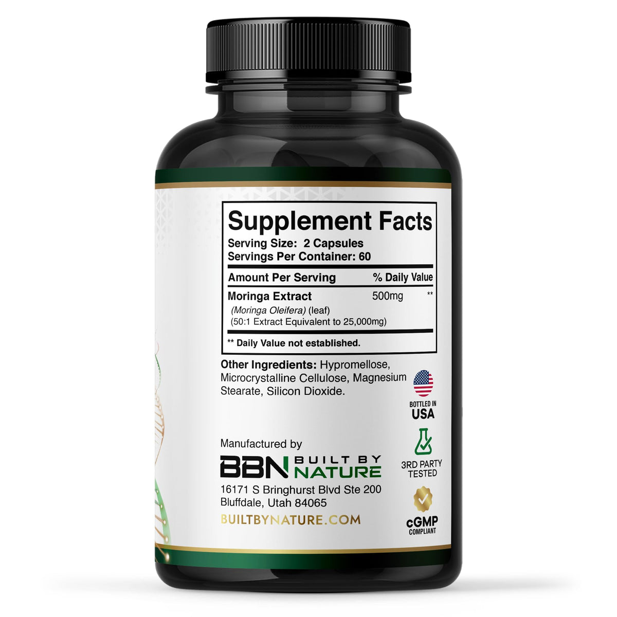 Moringa Supplement 500mg 120 Capsules A4497