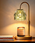 Adjustable Height Green Candle Warmer Lamp S24171