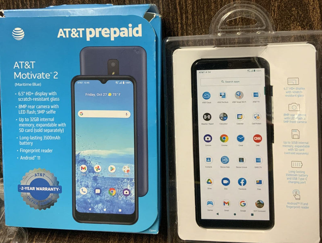 Maritime Blue 32GB 4G LTE Prepaid Smartphone A7743