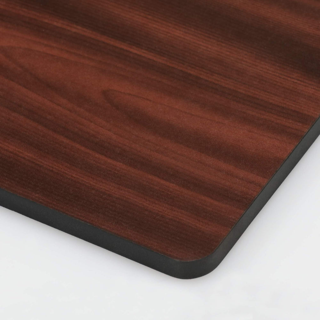 2-Tier Square Side Table Set of 2, Dark Cherry X746