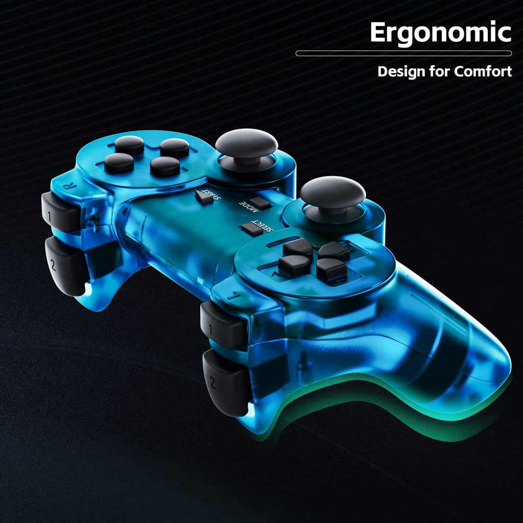 Wireless Controller Double Vibration ClearBlue and ClearGreen Z190954