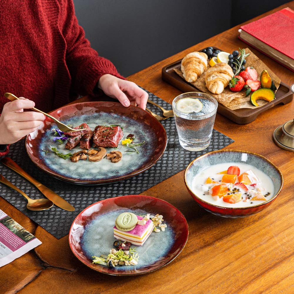 Ceramic 12-Piece Stoneware Dinner Set J313