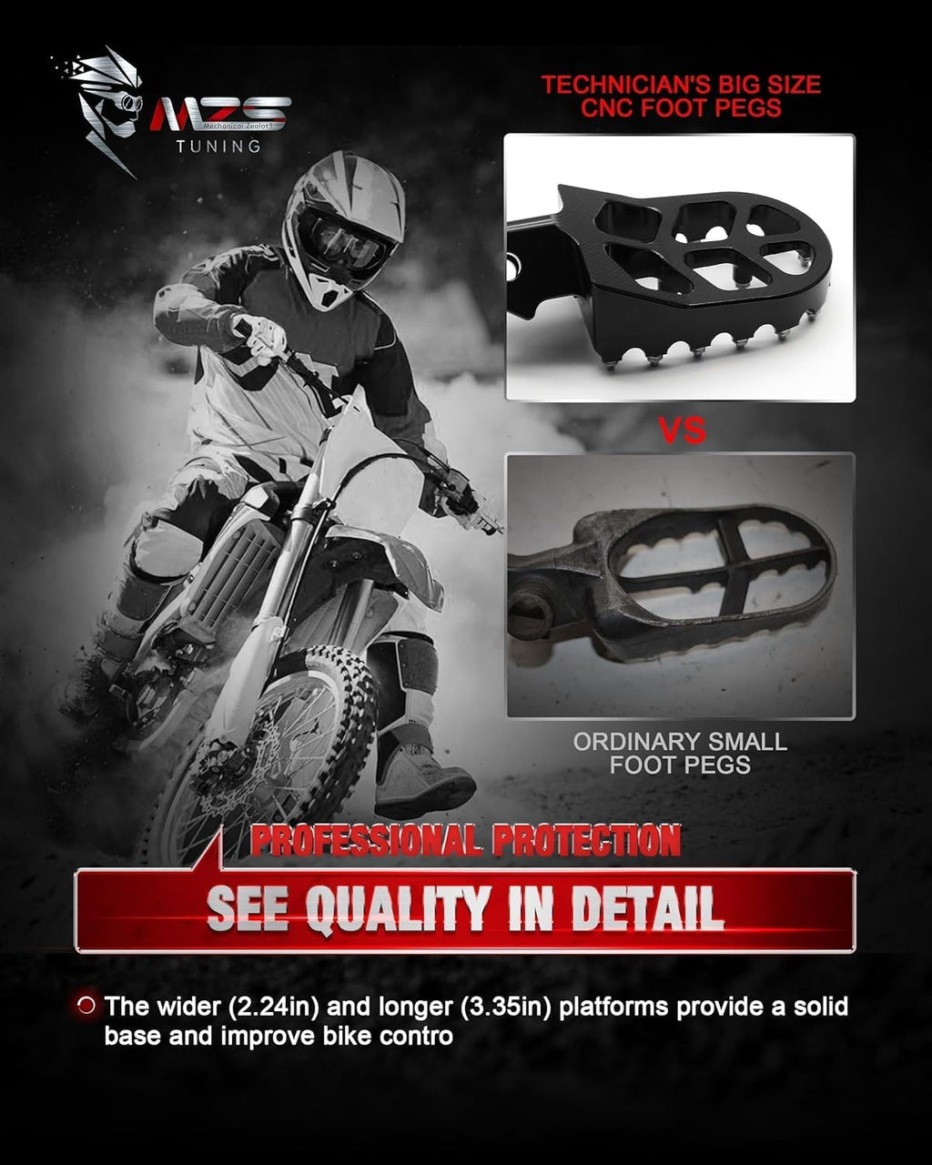 Dirt Bike Foot Pegs Q83389
