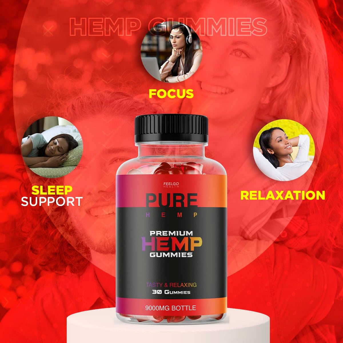 2 Pack Hemp Gummies 300 MG H152