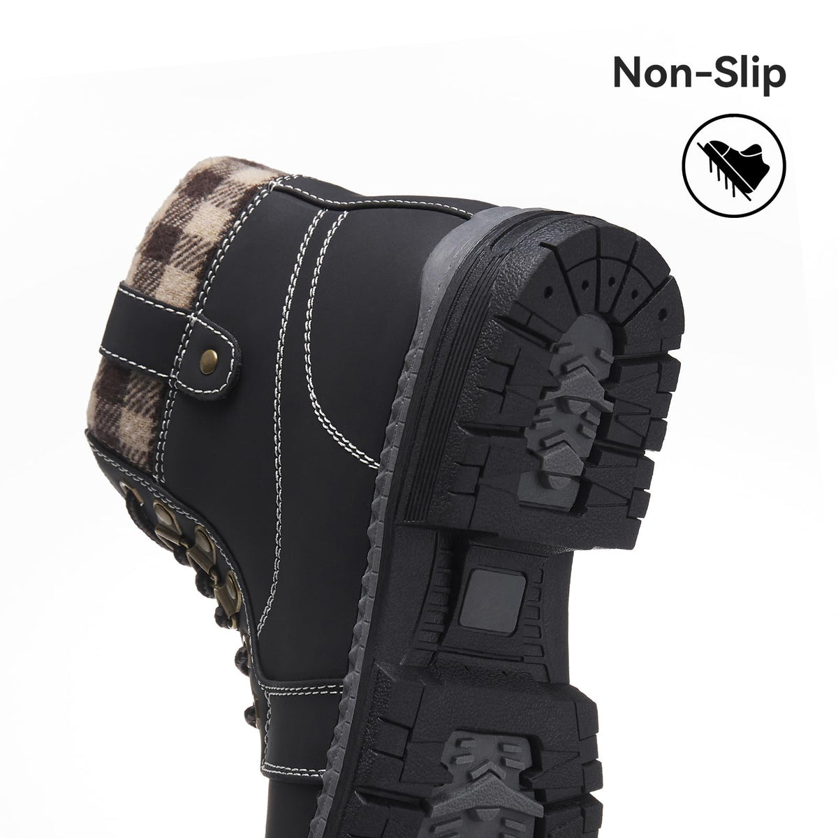 Waterproof Lightweight Fur Lined Hiking Boots N756185