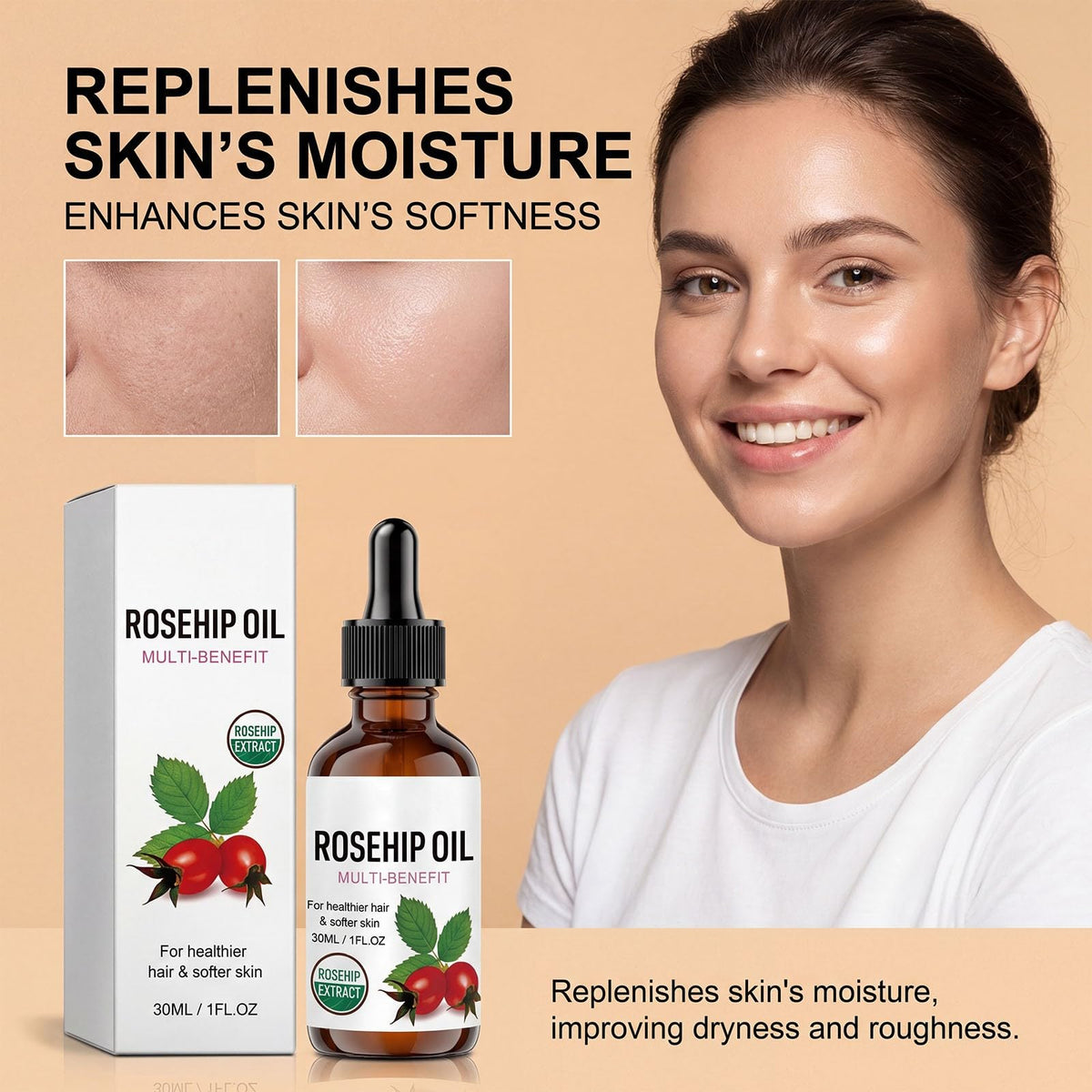 Rosehip Oil Organic Face Oil 1PC N833039
