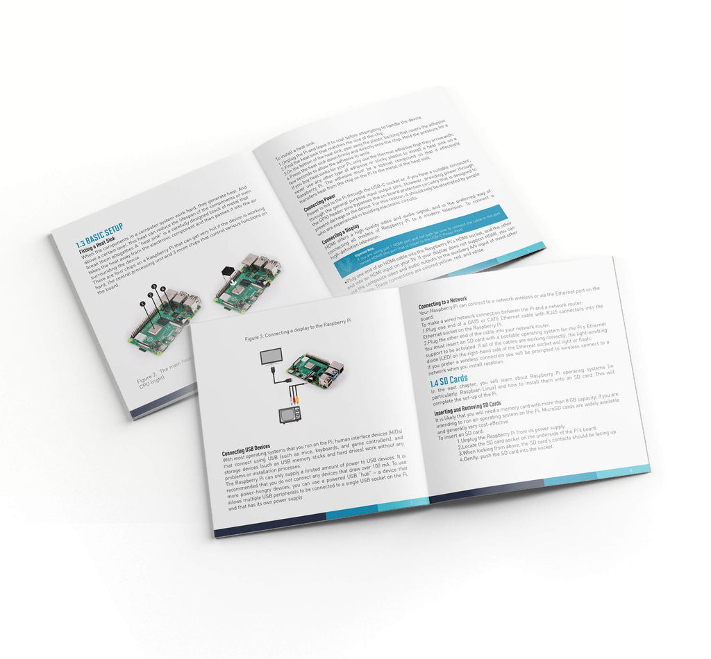 Raspberry Pi 4 Starter Kit with 64GB Micro SD Card C3385