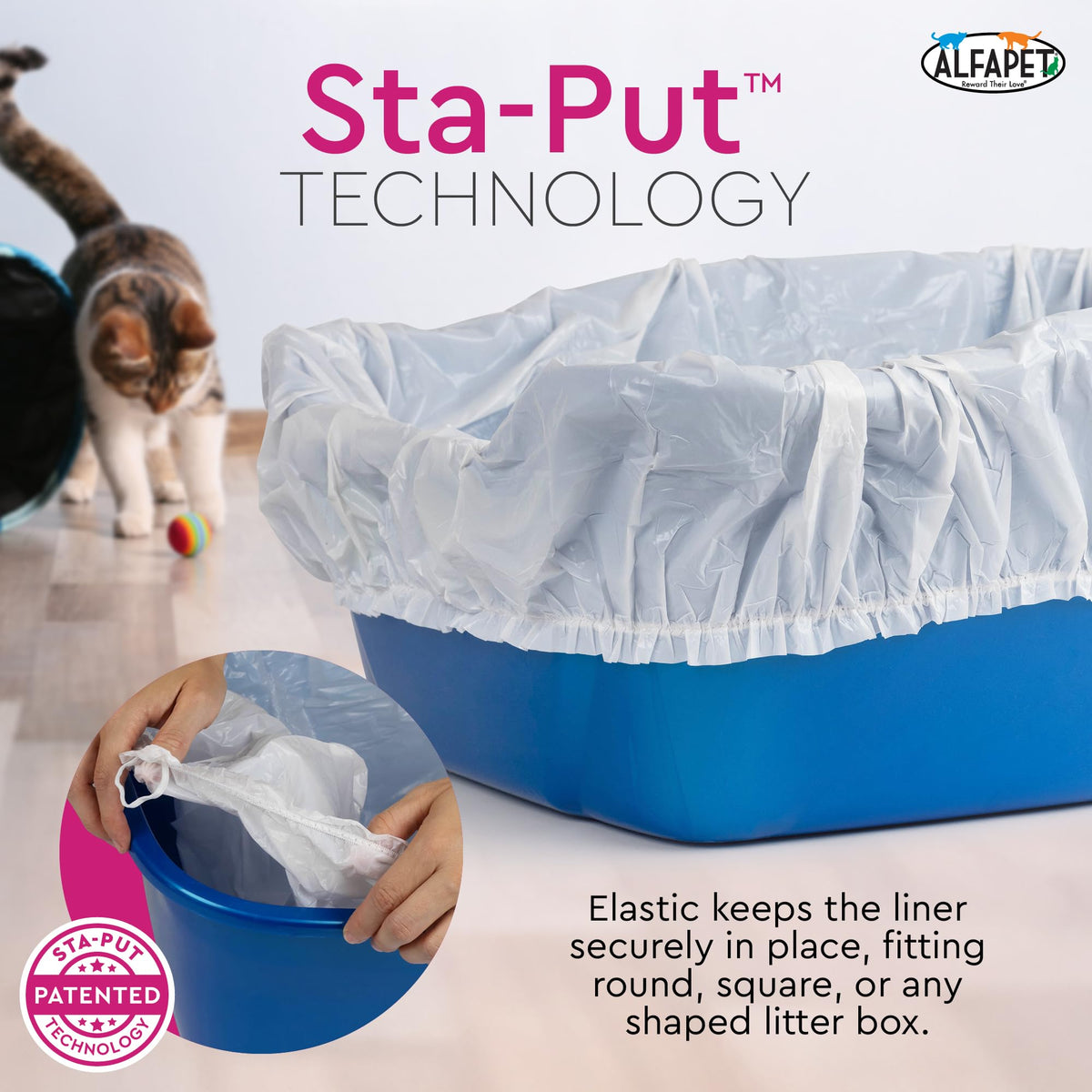 Elastic Cat Litter Box Liners Extra Giant 10 Count Z1627