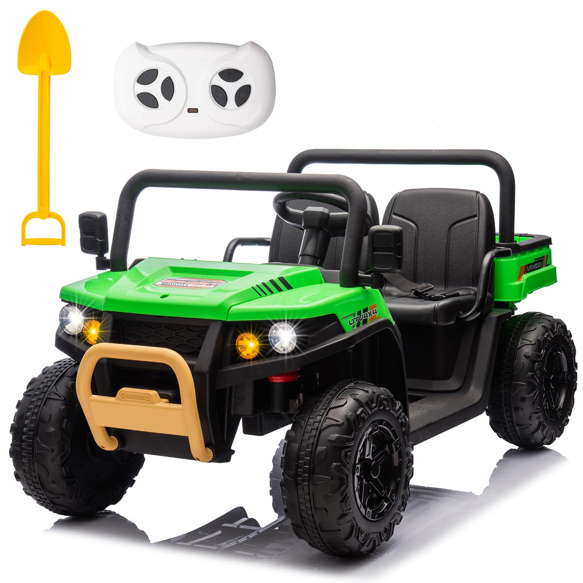 Green 2 Seater 24V Ride On Dump Truck U678