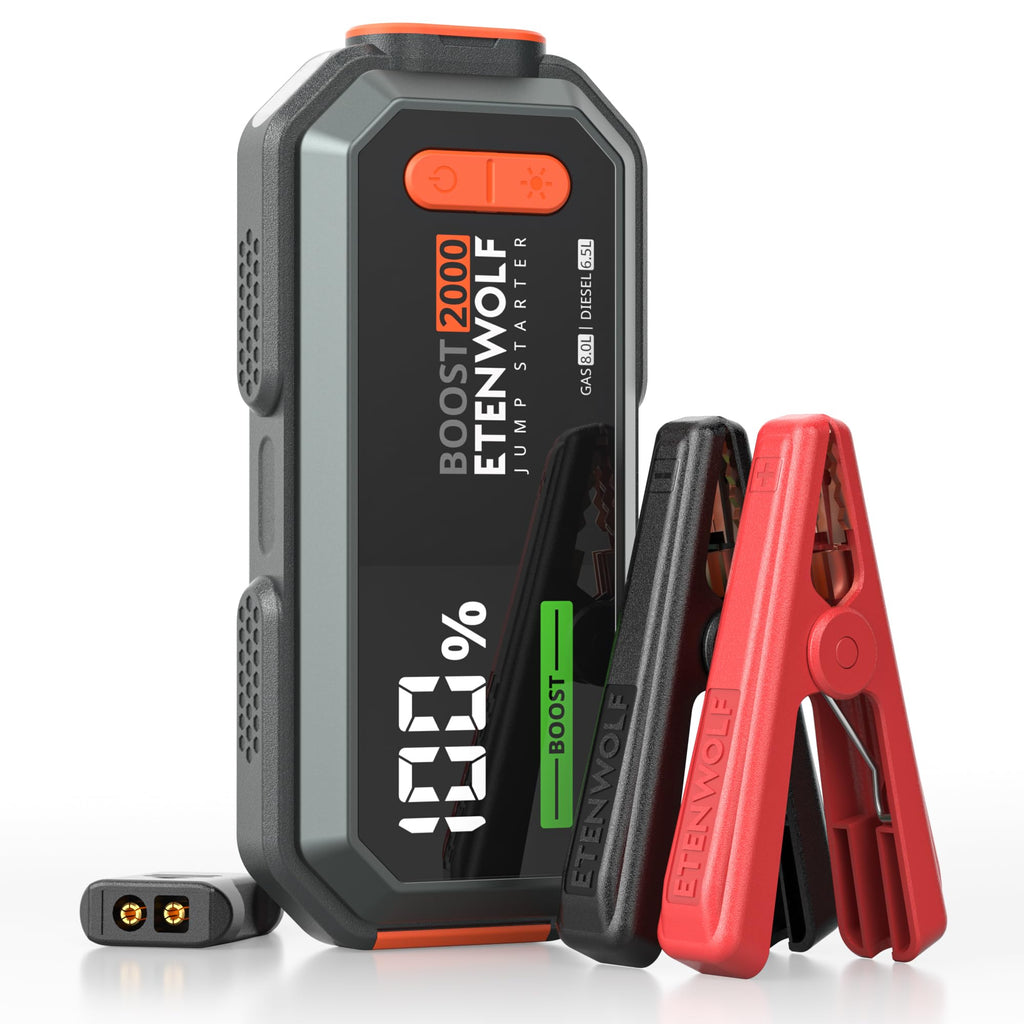 2000A Peak 12V Portable Car Battery Jump Starter P775498