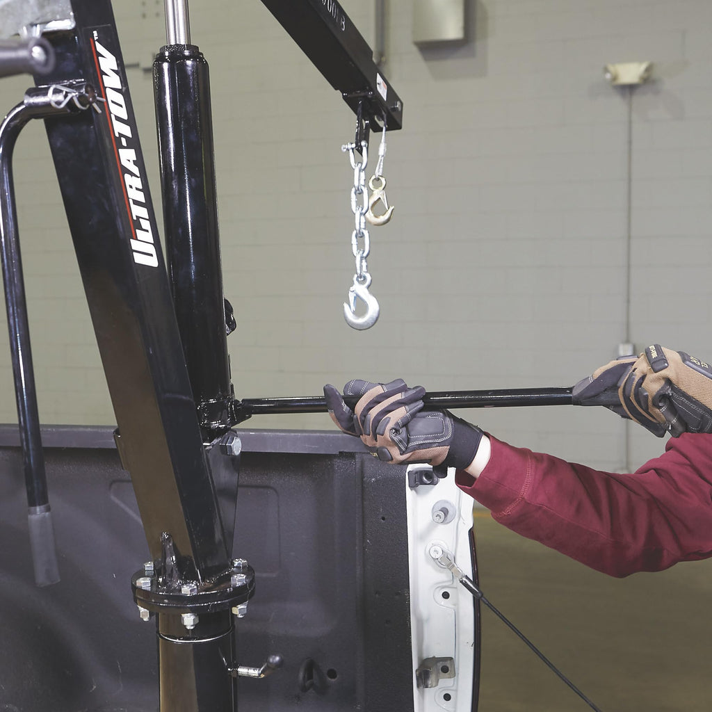 Hydraulic Pickup Truck Crane with Hand Winch 2000-Lb. Capacity N2384