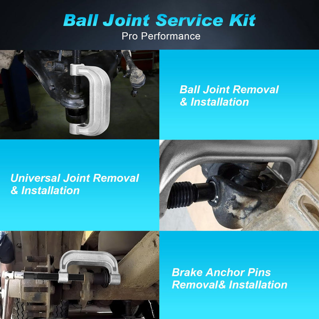 Ball Joint Press Kit, 10pcs Removal and Installation Tool Set X26465