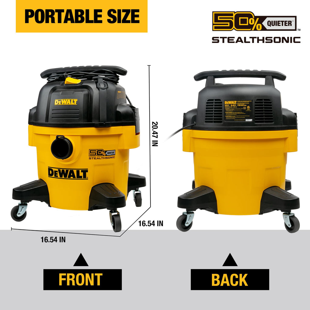 6 Gal 5 HP Quiet Wet and Dry Shop Vacuum H6540