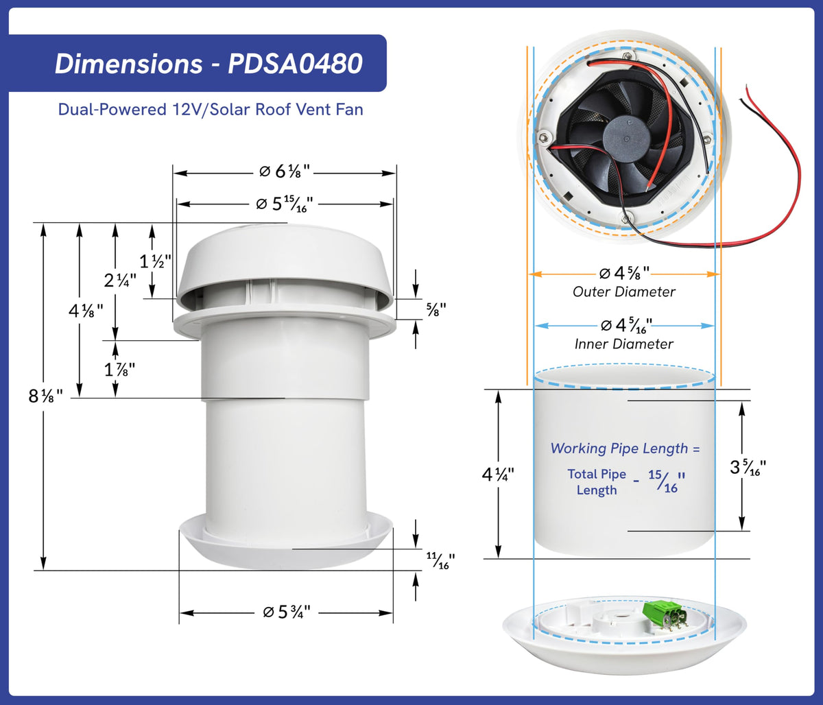 Solar Roof Vent Fan A5471