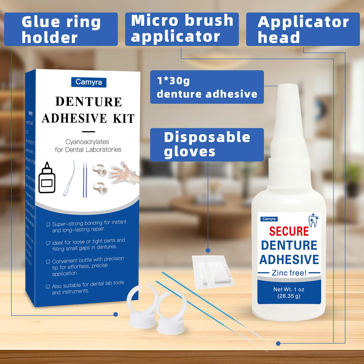 1 oz Clear Dental Bonding Glue M24778