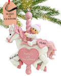 Baby's First Christmas Ornament 2026 Pink Carousel M602387