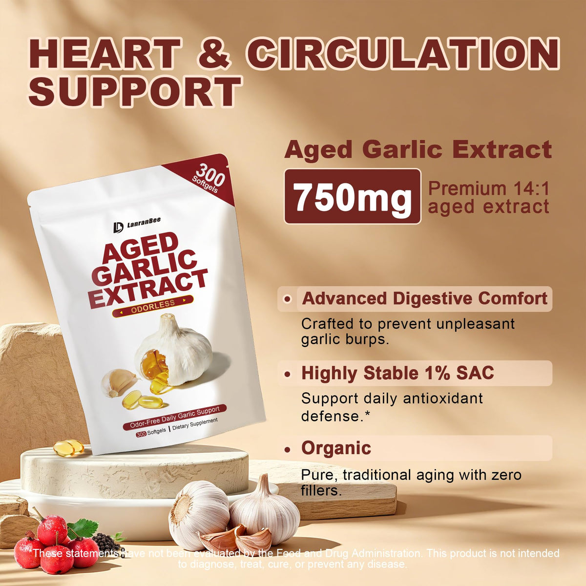 Aged Garlic Extract 750mg Softgels K137851
