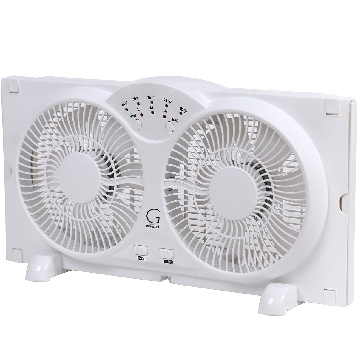 Twin High Velocity Reversible AirFlow Fan White N496241