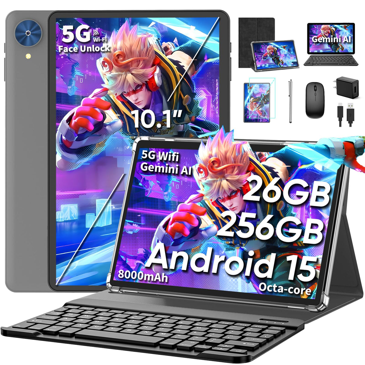 10 Inch Android Tablet with Keyboard O310