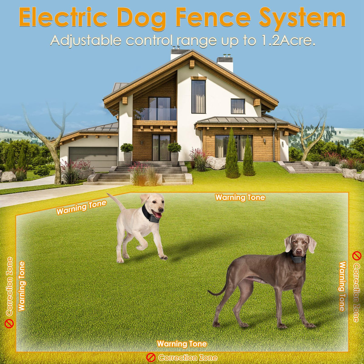 Electric Dog Fence System for 2 Dogs N67957
