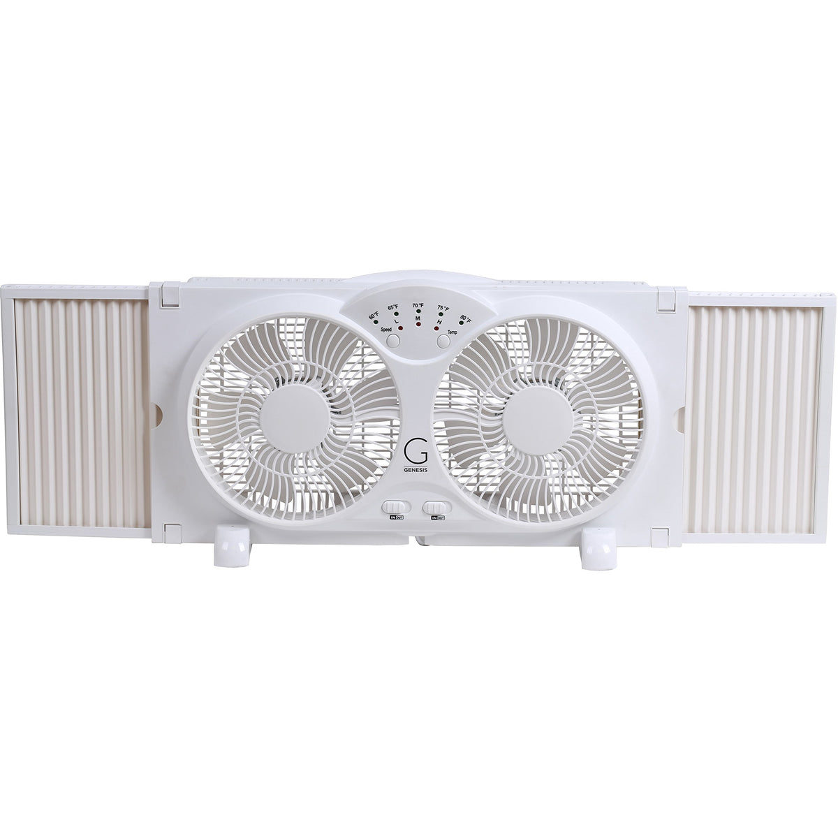 Twin High Velocity Reversible AirFlow Fan White N496241