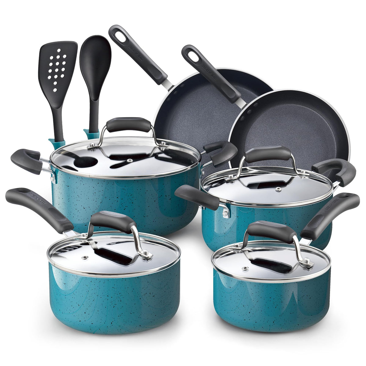 12-Piece Nonstick Induction Compatible Cookware Set B88117