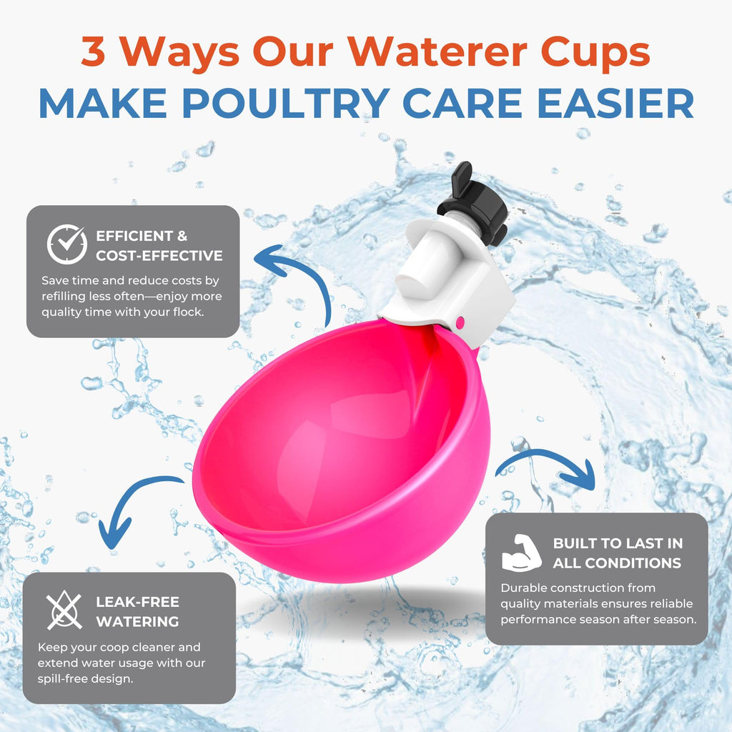 Automatic Chicken Waterer Cups 5 Pack F73744