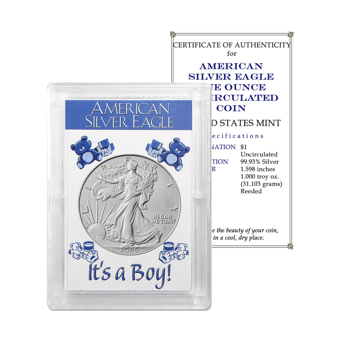 2026 U.S. Silver Eagle 1 oz Brilliant Uncirculated J34505